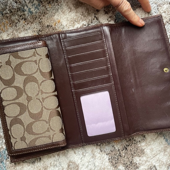 COACH Signature Canvas & Leather Carly Hobo Bag - Picture 8 of 12